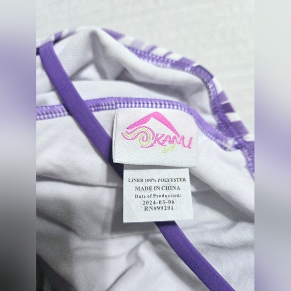 Kanu Surf Hurricane Beach Sport UPF 50+ 1-Piece Swimsuit Gigi Purple 10 - Picture 3 of 8